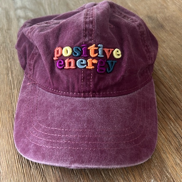 🌺Positive Energy Purple Logo Baseball Cap - Picture 1 of 7